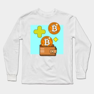 bitcoin investment wallet Long Sleeve T-Shirt